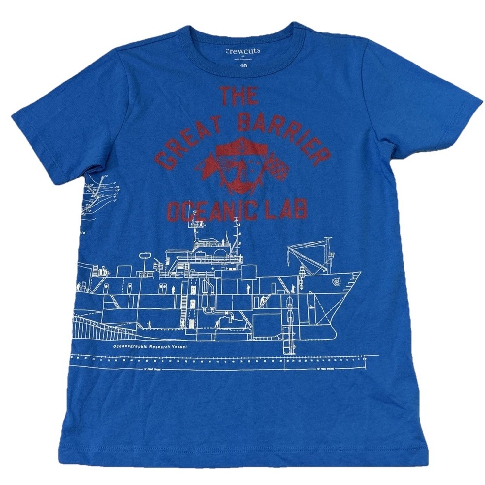 NWT Boys J Crew Crewcuts The Great Barrier Ocean Climb short sleeve t-shirt 10